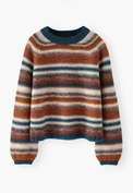 Reverse striped sweater, Sunset multi, webstill