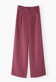 Wide-leg trousers, Dark magenta, webstill