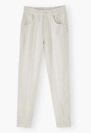 Tapered trousers, Ivory, webstill