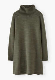 Knitted dress, Khaki grey, webstill