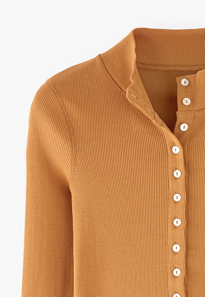 Button-through top, Amber, completeTheLook