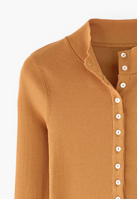Button-through top, Amber, completeTheLook