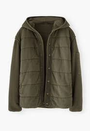 Quilted jacket, Dark olive, webstill