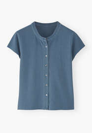 Button-through top, Denim, webstill
