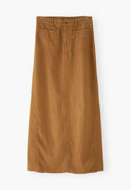 Garment-dyed skirt, Tobacco, webstill