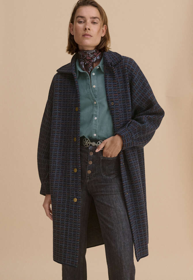 Checked jacket, Charcoal copper, completeTheLook