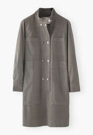Utility shift-dress, Green grey, webstill