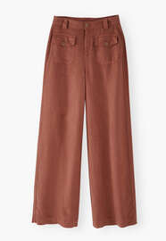Wide-leg trousers, Chestnut, webstill