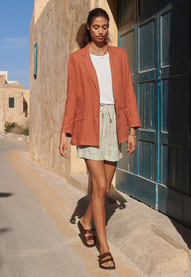 Pull-on shorts, Pebble, completeTheLook