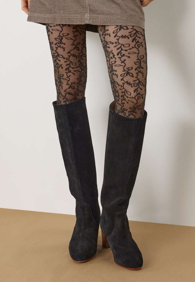 Lace tights, Black, completeTheLook