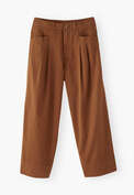Stitch-detail trousers, Rust, webstill