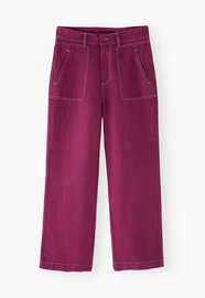 Cropped trousers, Purple magenta, webstill