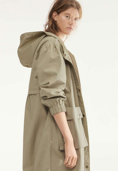 Water-resistant parka, Sage, completeTheLook