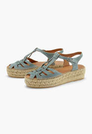 Flatform espadrilles, Denim, webstill