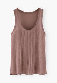 Pintuck vest, Dusty grape, webstill