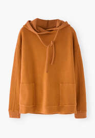 Fleece hoodie, Amber, webstill