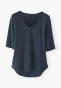 V-neck T-shirt, Indigo, webstill