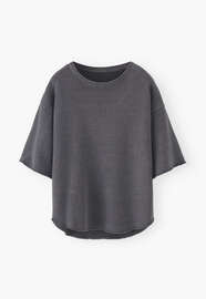 Loopback T-shirt, Grey steel, webstill