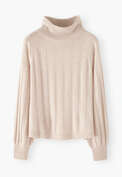 High-neck sweater, Pink fawn, webstill