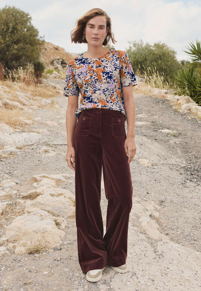 Printed t-shirt, Stone rust, completeTheLook