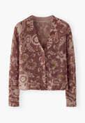 Printed cardigan, Spicy ginger, webstill