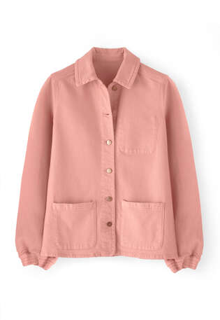 Mineral dye jacket, Peach pink, webstill