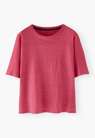 Boxy T-shirt, Cerise, webstill