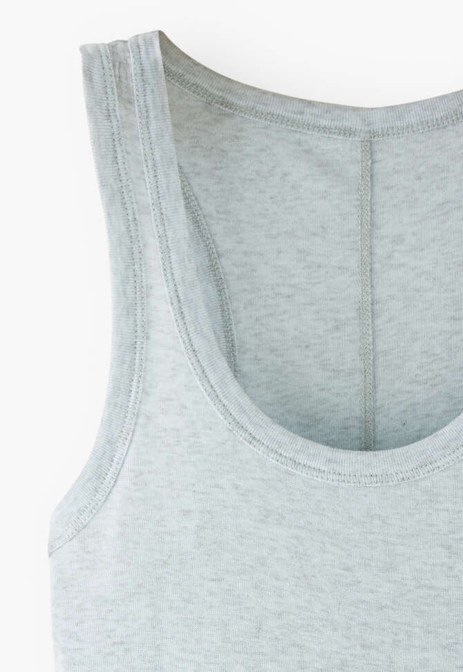 Scoop-neck vest, Ice blue, completeTheLook