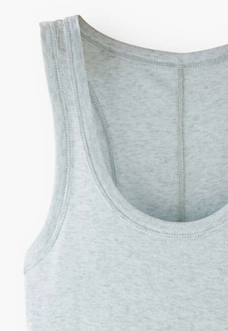 Scoop-neck vest, Ice blue, completeTheLook