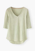V-neck T-shirt, Soft jade, webstill