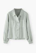 Cropped jacket, Duck-egg, webstill