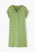 Striped jersey dress, Apple, webstill