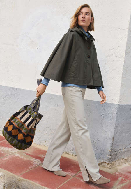 Cape, Dark khaki, completeTheLook