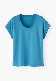 Rib T-shirt, Electric blue, webstill