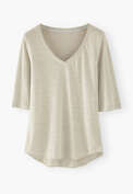 V-neck T-shirt, Washed olive, webstill