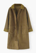 Long-line mac, Bronze olive, webstill