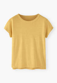 Jersey T-shirt, Warm yellow, webstill