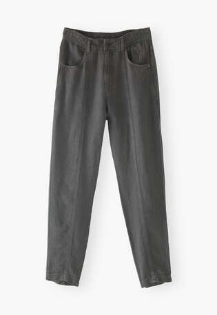 Tapered trousers, Slate, webstill