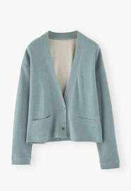 Jersey cardigan, Soft ocean, webstill