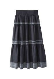 Embroidered maxi-skirt, Midnight, webstill