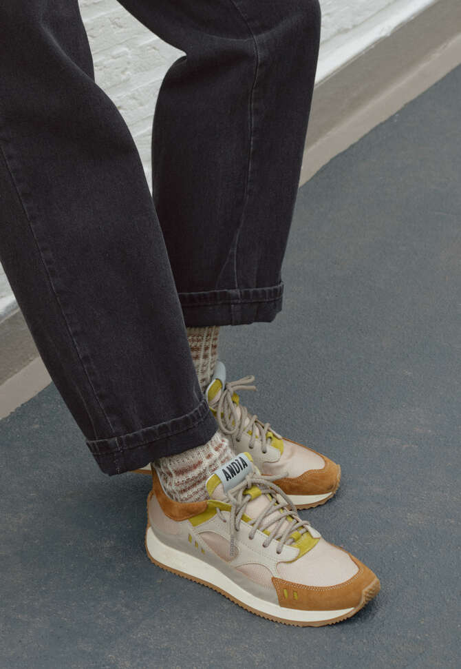 Pattern socks, Taupe, completeTheLook