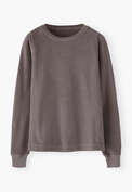 Velour top, Smoke grey, webstill