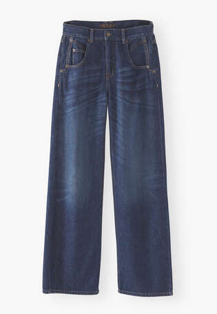 Straight-leg jean, Dark wash, webstill