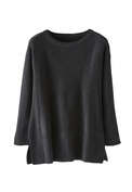 Longline sweater, Black marl, webstill