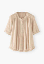 Jacquard blouse, Natural pink, webstill