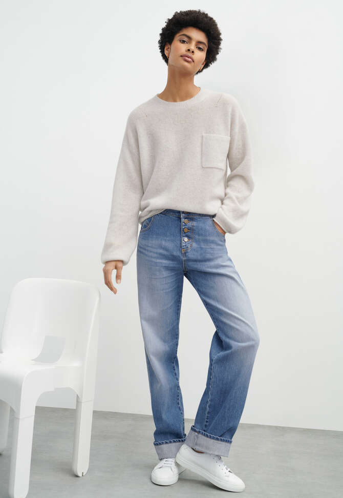 Boyfriend jeans, Authentic wash, completeTheLook