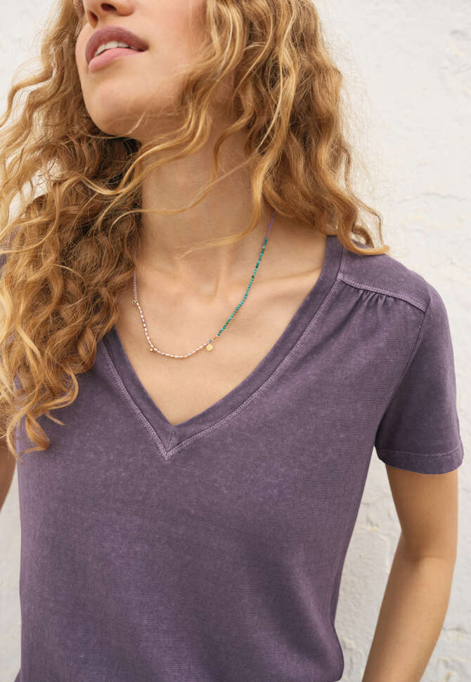 V-neck top, Heather, completeTheLook