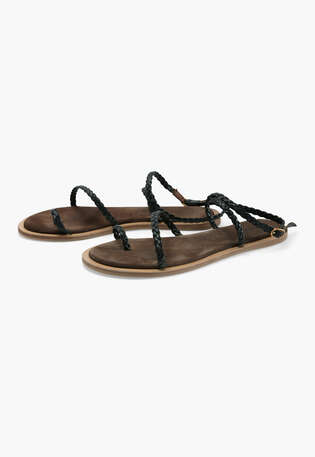 Strappy sandals, Black, webstill