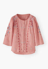 Embroidered blouse, Pink blush, webstill