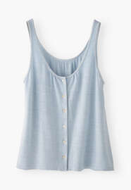 Button-through vest, Chambray, webstill